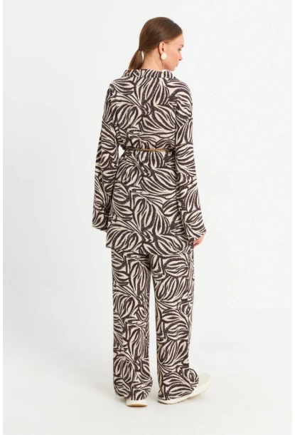 Kadın Ekru-Kahve Alt Üst Takım MGÇ202