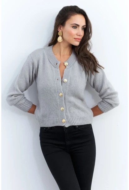 Kadın Gri Hırka YV285