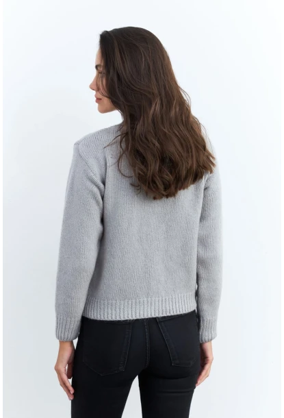 Kadın Gri Hırka YV285