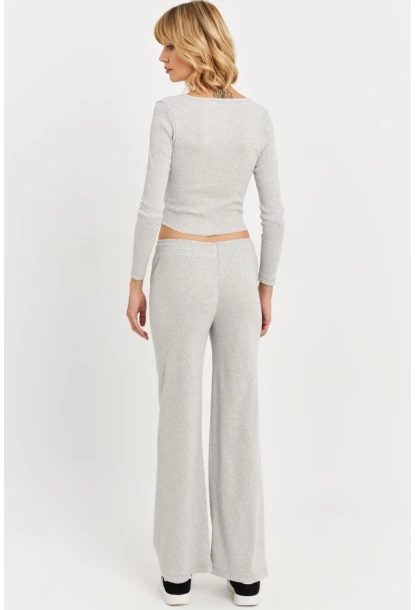 Kadın Gri Palazzo Eşofman Altı ALB6011
