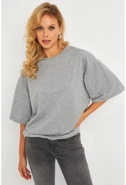 Kadın Gri Sweatshirt MEY2911