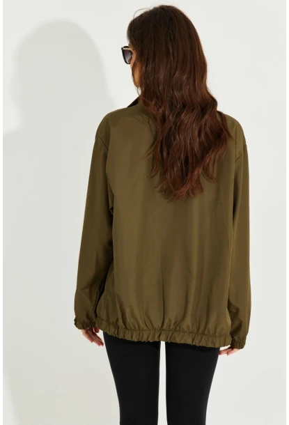 Kadın Haki Mevsimlik İnce Yağmurluk MEN2005