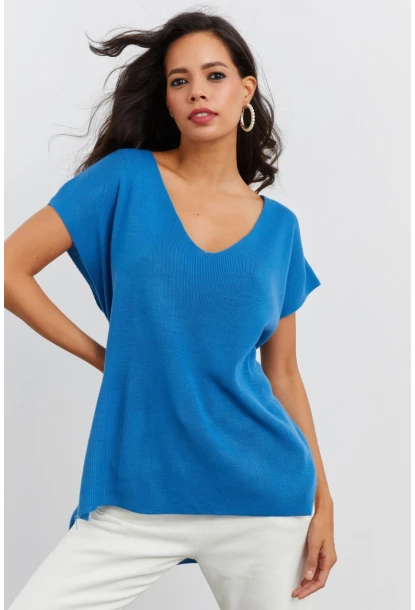 Kadın İndigo Süveter YV101