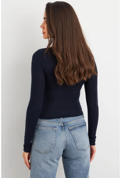 Kadın Lacivert Bluz MX9390