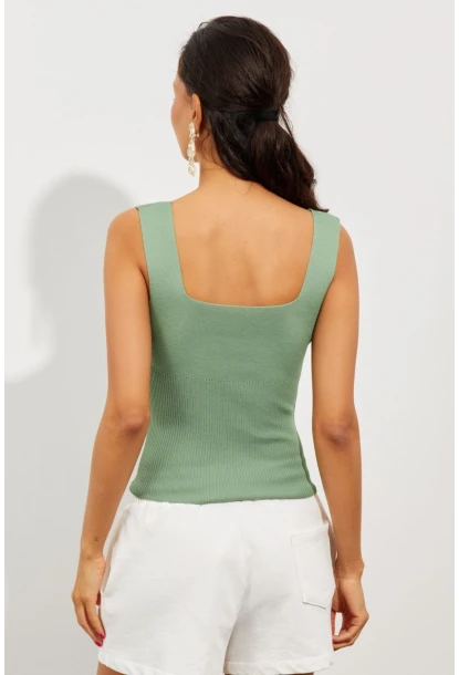 Kadın Mint Triko Atlet YV117