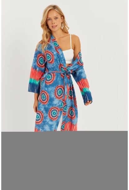 Kadın Multi Desenli Kimono GÇ155