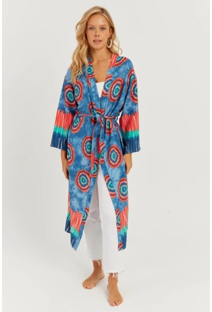 Kadın Multi Desenli Kimono GÇ155