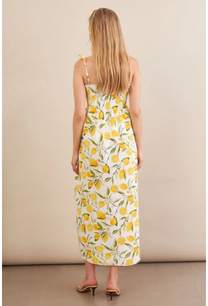 Kadın Multi Straplez Çizgili Plaj Elbisesi OR502