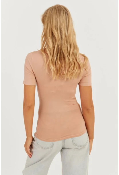 Kadın Pudra Kruvaze Bluz AYD304