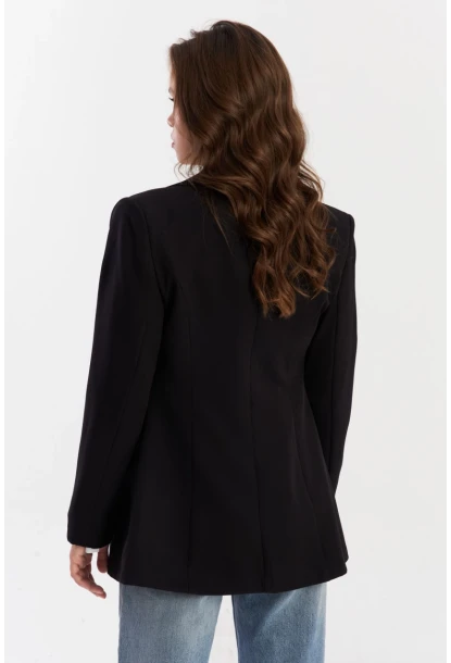 Kadın Siyah Alt Üst Astarlı Ceket MUF201