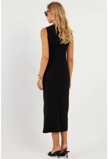 Kadın Siyah Basic Elbise DMR2433