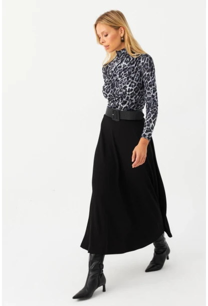 Kadın Siyah Çan Etek MLON3005