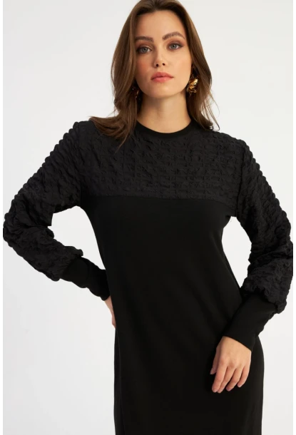 Kadın Siyah Maxi Elbise MBK57