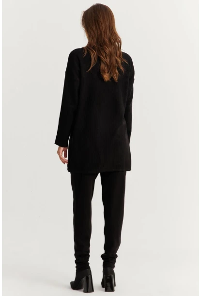 Kadın Siyah Triko Alt Üst Takım MNUV9