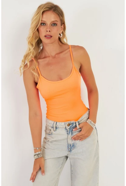 Kadın Turuncu Kaşkorse Body AYD367