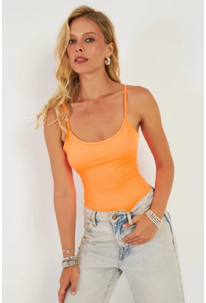 Kadın Turuncu Kaşkorse Body AYD367
