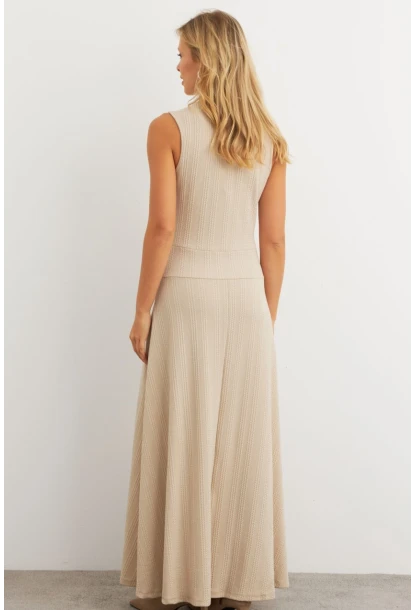 Kadın Vanilya Basic Maxi Elbise MTF29