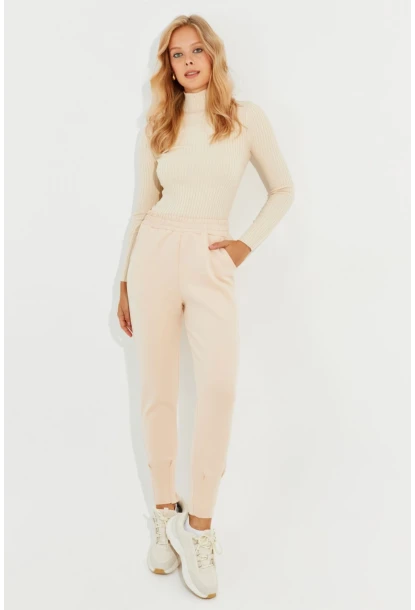 Kadın Vanilya Skuba Cepli Eşofman Altı MİW77