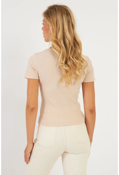 Kadın Vanilya Zincir Aksesuarlı Bluz XL2020