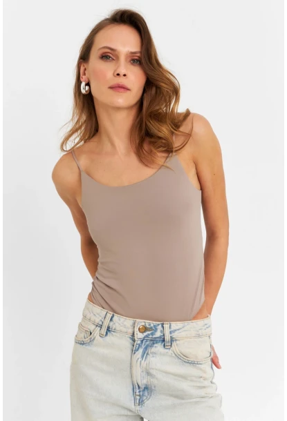 Kadın Vizon Çıtçıtlı Body ZH129