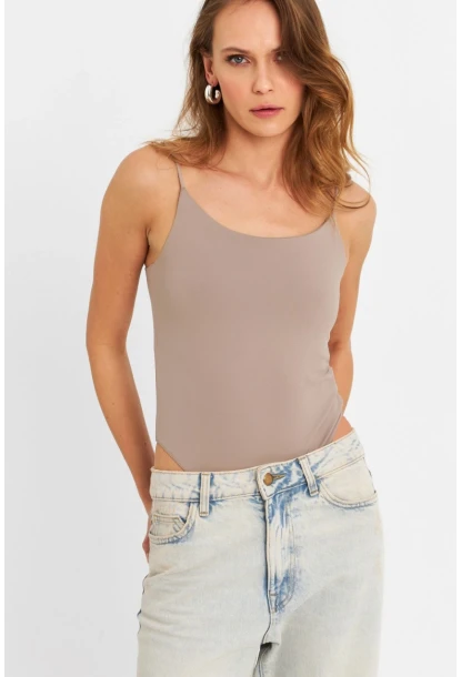 Kadın Vizon Çıtçıtlı Body ZH129