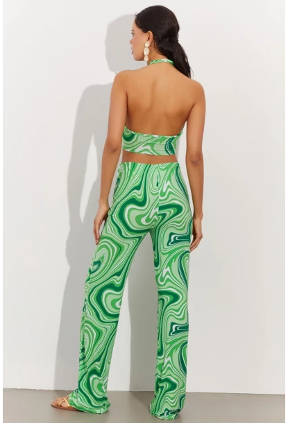 Kadın Yeşil Crop Takım LPP1215