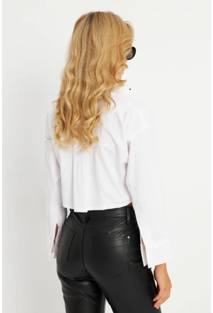 Kadın Beyaz Kısa Ceket CNG115