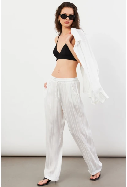 Kadın Beyaz Lizbon Pantolon CAR1185