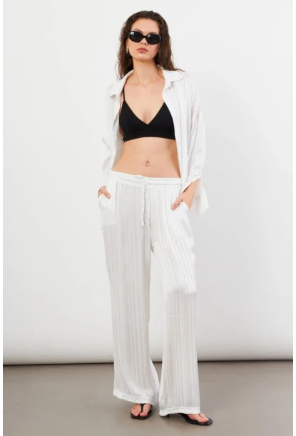 Kadın Beyaz Lizbon Pantolon CAR1185