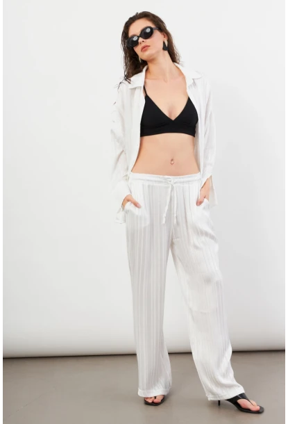 Kadın Beyaz Lizbon Pantolon CAR1185