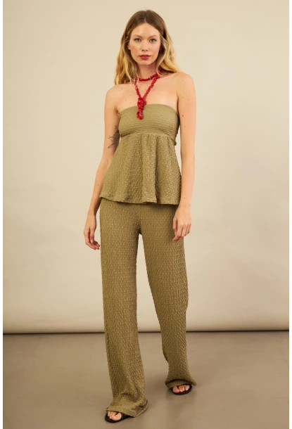 Kadın Çağla Bubble Alt Üst Takım FLU337