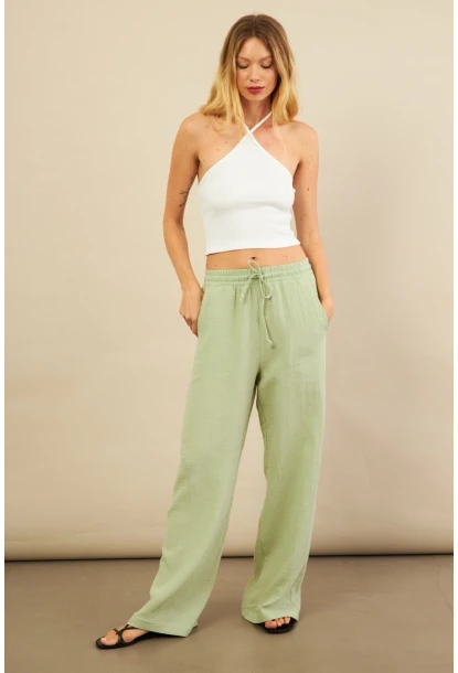 Kadın Çağla Müslin Pantolon FRO1004