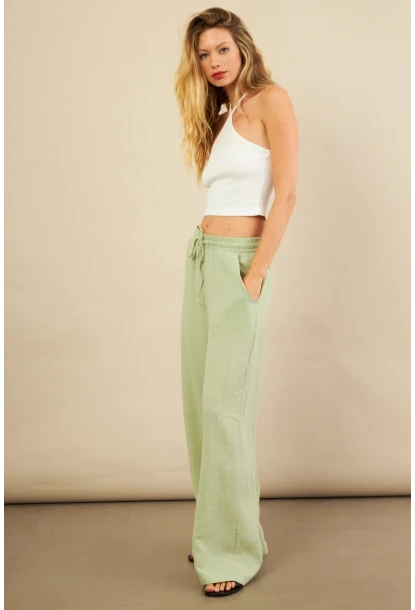Kadın Çağla Müslin Pantolon FRO1004