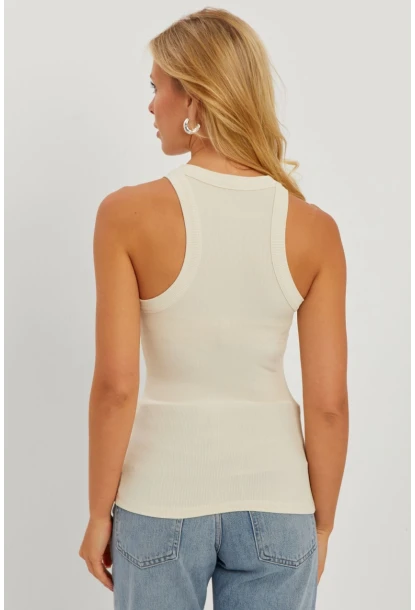 Kadın Ekru Fitilli Bluz AYD317