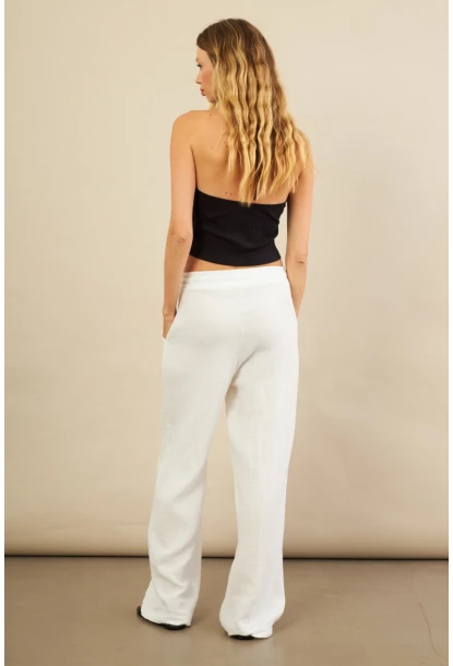 Kadın Ekru Müslin Pantolon FRO1004