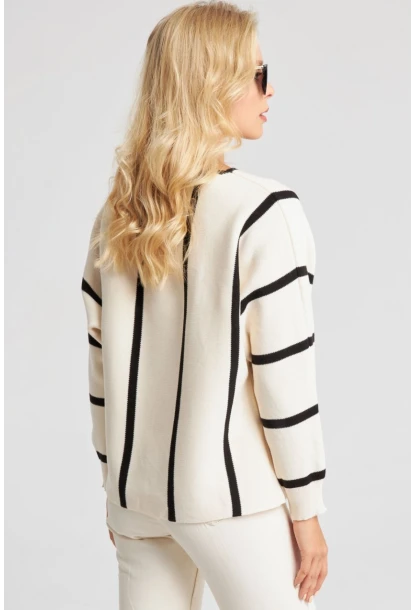 Kadın Ekru Yarasa Kol Triko Kazak YZ522