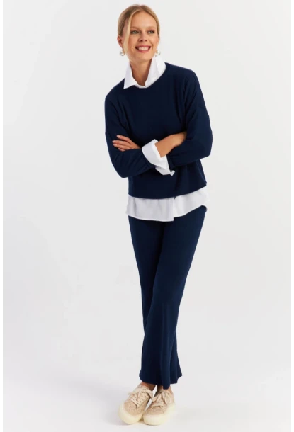 Kadın Lacivert Alt Üst Takım YLE19