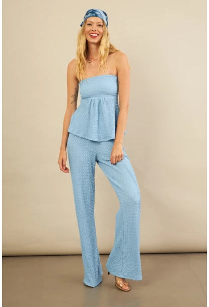 Kadın Mavi Bubble Alt Üst Takım FLU337
