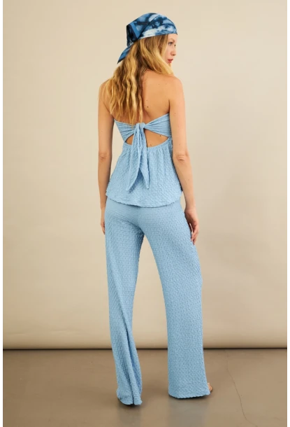 Kadın Mavi Bubble Alt Üst Takım FLU337