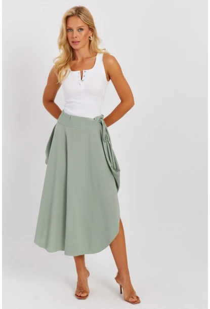 Kadın Mint Asimetrik Etek LV176