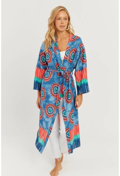 Kadın Multi Desenli Kimono GÇ155