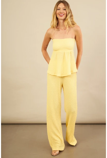 Kadın Sarı Bubble Alt Üst Takım FLU337