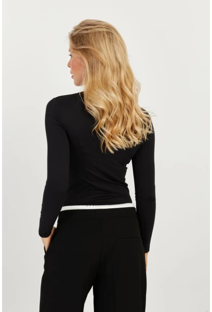 Kadın Siyah Bluz LPP1253