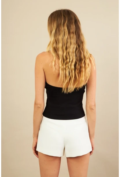 Kadın Siyah Sırtı Açık Bluz LPP1244-90