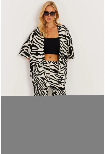 Kadın Taş-Siyah Kimono Takım RİN305