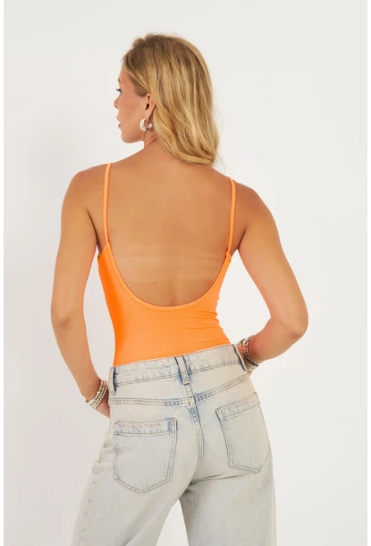 Kadın Turuncu Kaşkorse Body AYD367