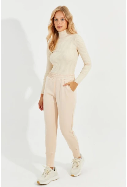 Kadın Vanilya Skuba Cepli Eşofman Altı MİW77