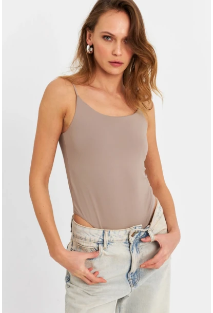 Kadın Vizon Çıtçıtlı Body ZH129