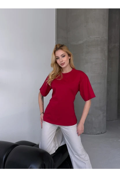 Arka Bağcıklı Belden Oturtmalı T-shirt