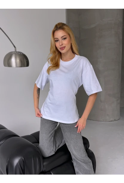 Arka Bağcıklı Belden Oturtmalı T-shirt